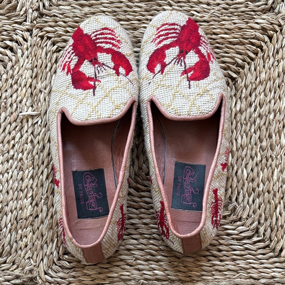 By Paige Lobster Needlepoint Loafer